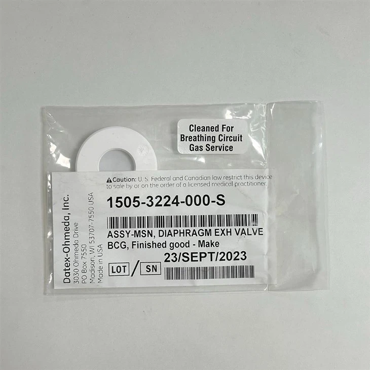 GE Diaphragm Exhalation Valve Breathing Circuit Gas 1505-3224-000-S