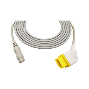 Nihon Konden 12 Pin IBP Transducer Blood Pressure Adapter Cable