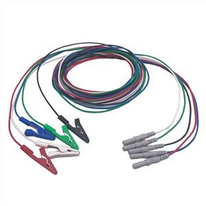 Fargerike kabel EKG klipp