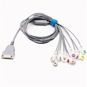 EKG Holter-kabel 10-pinners kompatibel for Beneware CT-086