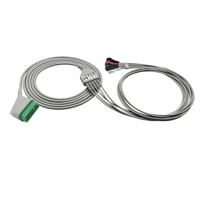EKG-kabel i ett stykke 12-pinners kompatibel Nihon Kohden BSM-2301
